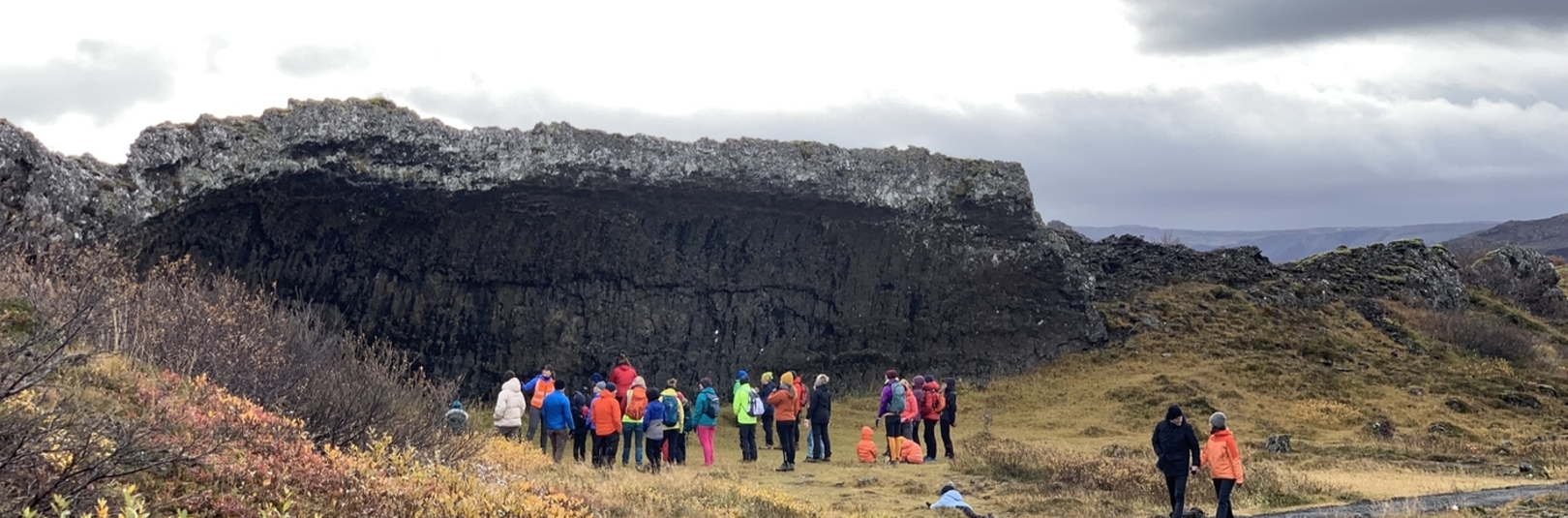 Hraun og haustlitir í Búrfellsgjá á laugardag - á vefsíðu Háskóla Íslands